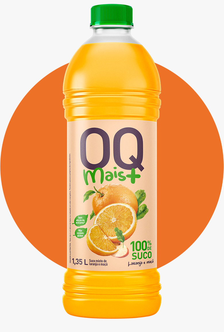 OQ MAIS+ LARANJA E MAÇÃ