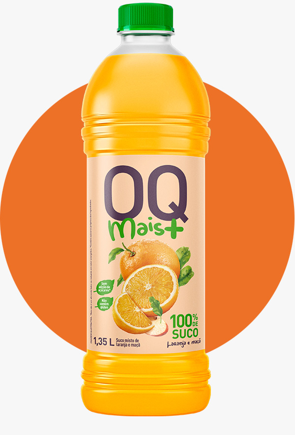 ÁOQ MAIS+ LARANJA E MAÇÃ